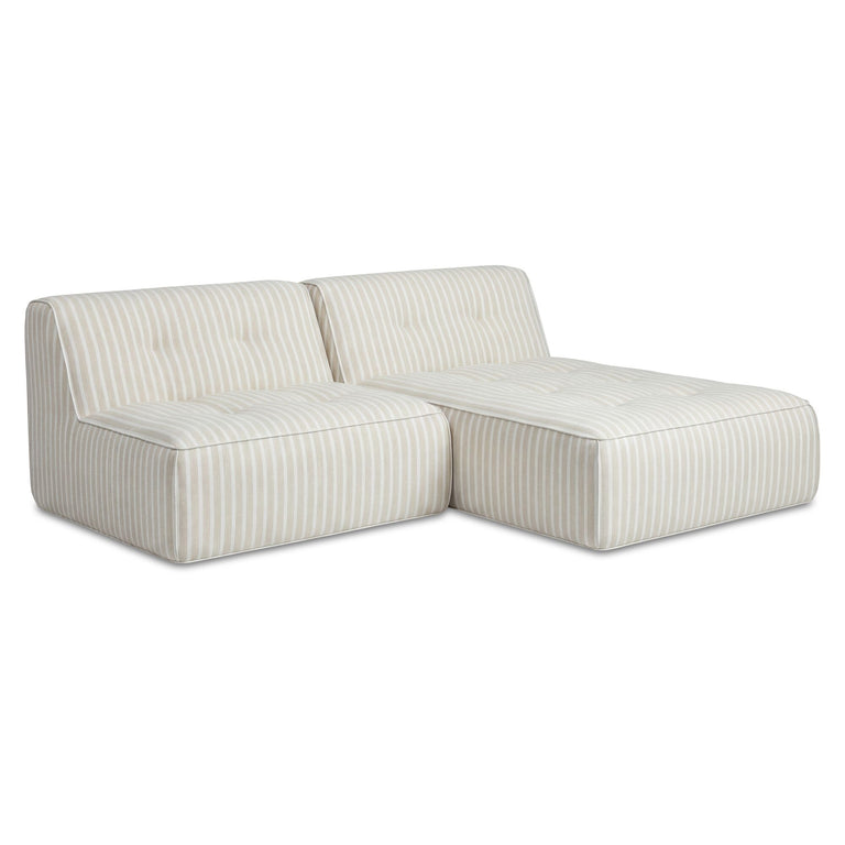 SUNSEEKER 2 PIECE OUTDOOR NOOK BROWN STRIPE