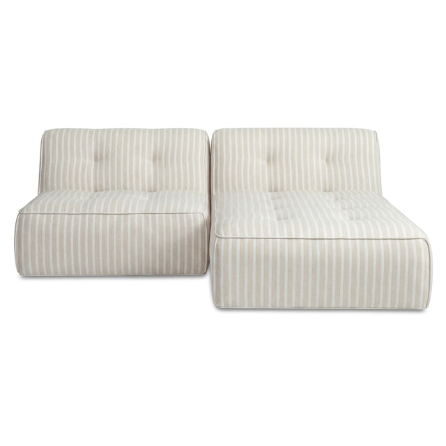 SUNSEEKER 2 PIECE OUTDOOR NOOK BROWN STRIPE