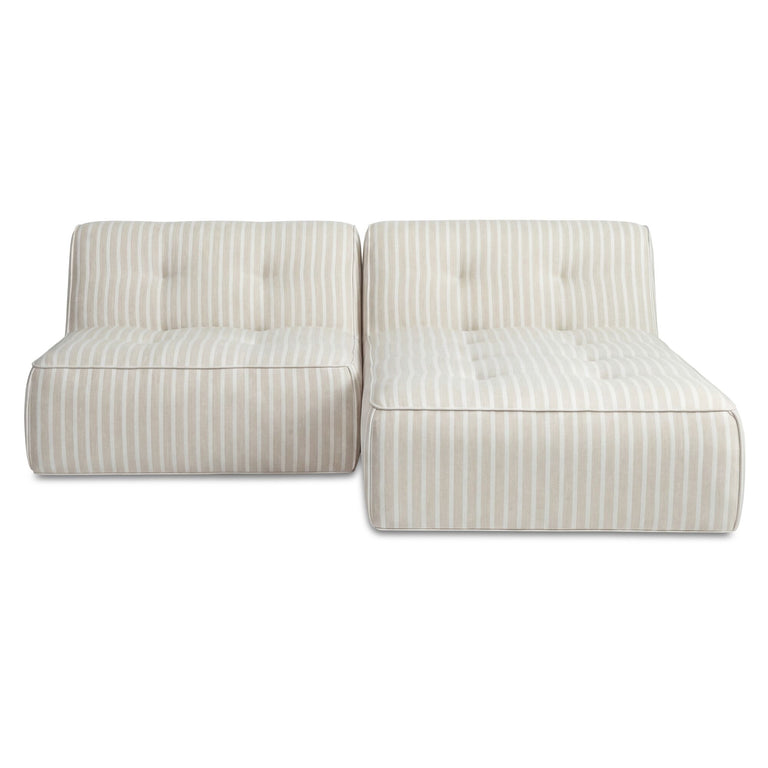 SUNSEEKER 2 PIECE OUTDOOR NOOK BROWN STRIPE
