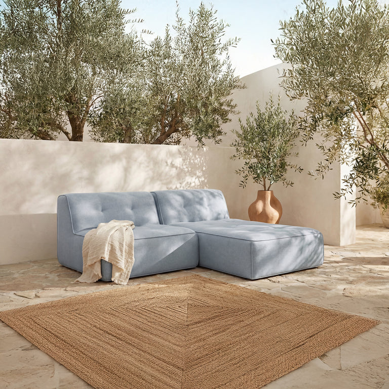 SUNSEEKER 2 PIECE OUTDOOR NOOK BROWN STRIPE