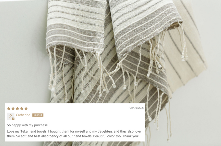 TEKA HANDWOVEN ETHIOPIAN COTTON HAND TOWEL | BATH