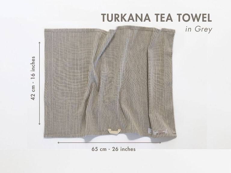 TURKANA HANDWOVEN ETHIOPIAN COTTON TEA TOWEL | KITCHEN