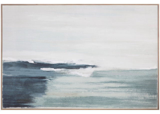 SHORELINE FRAMED PAINTING