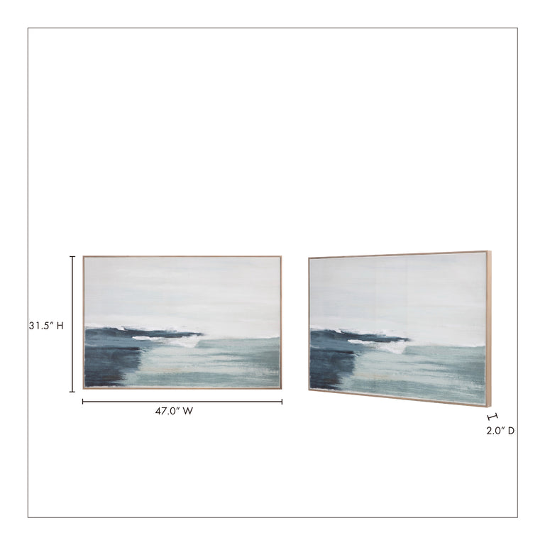 SHORELINE FRAMED PAINTING