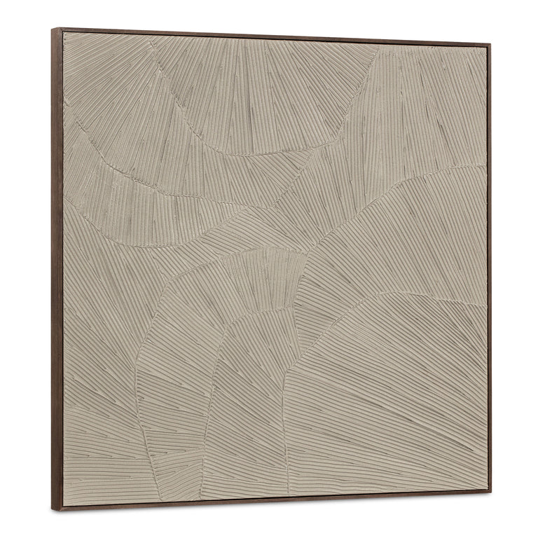 FLUTTER FRAMED PAINTING COOL BEIGE