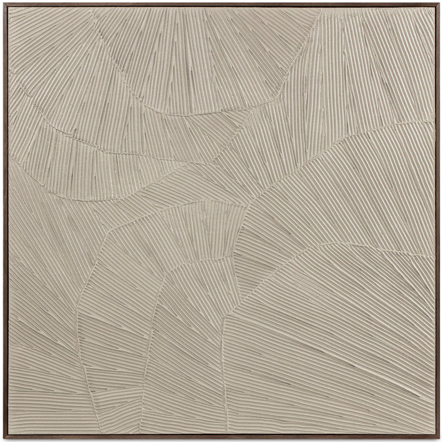 FLUTTER FRAMED PAINTING COOL BEIGE