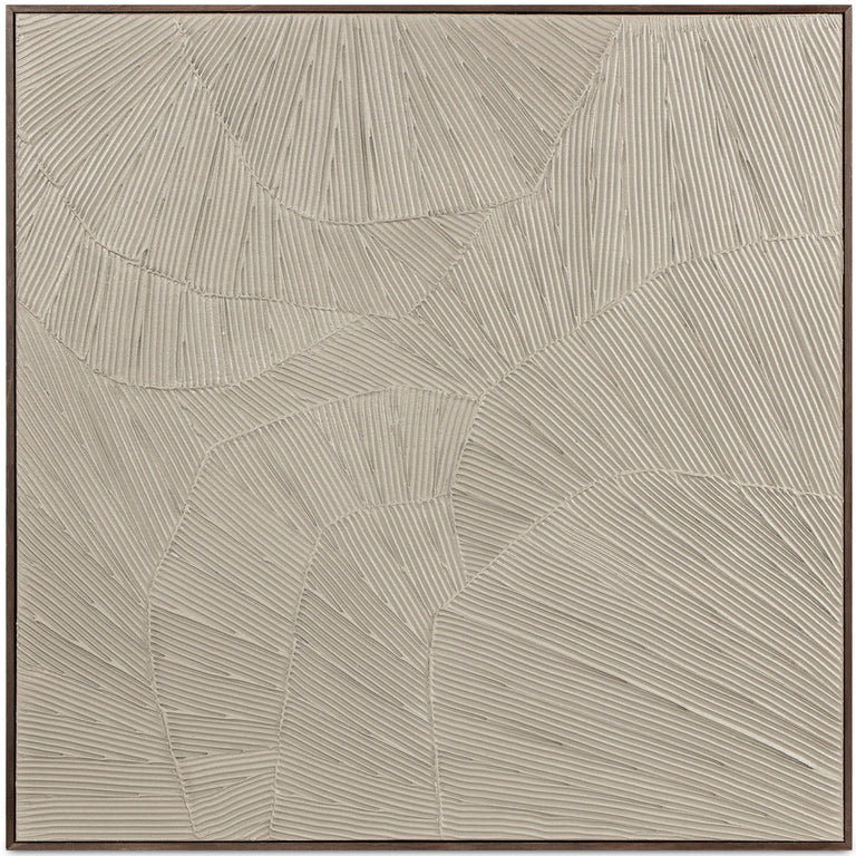 FLUTTER FRAMED PAINTING COOL BEIGE