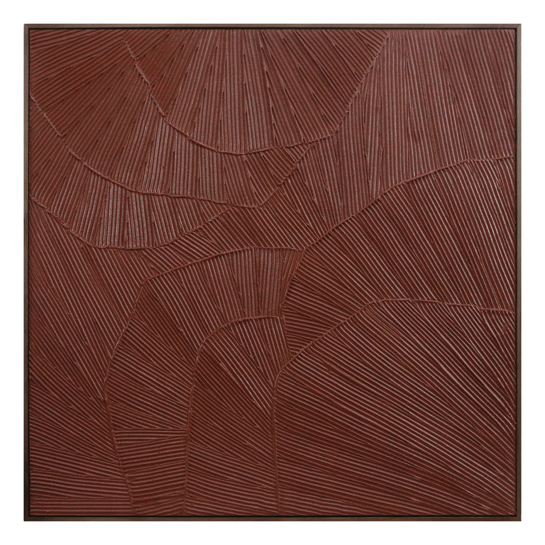FLUTTER FRAMED PAINTING COOL BEIGE