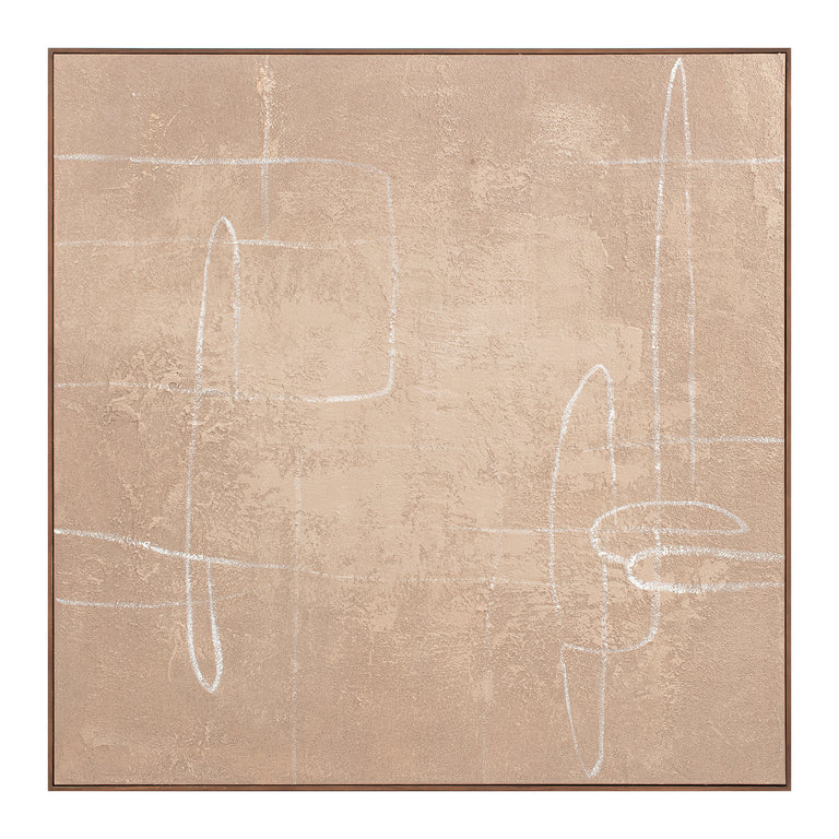 NOTION FRAMED PAINTING BROWN