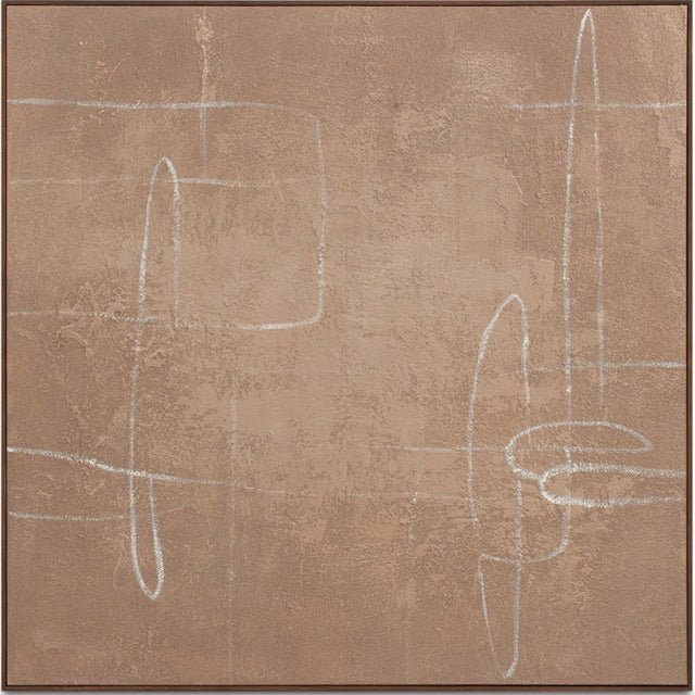 NOTION FRAMED PAINTING BROWN