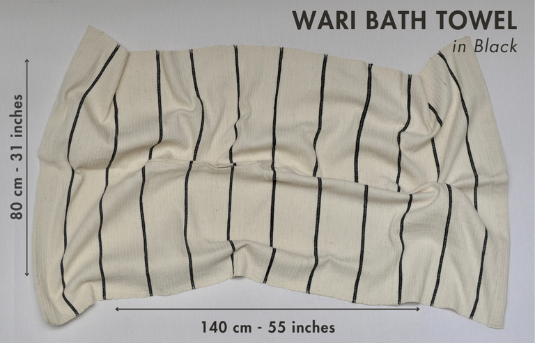 WARI HANDWOVEN ETHIOPIAN COTTON WAFFLE BATH TOWEL | BATH