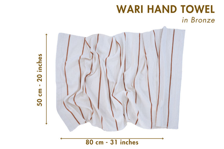 WARI HANDWOVEN ETHIOPIAN COTTON WAFFLE HAND TOWEL | BATH