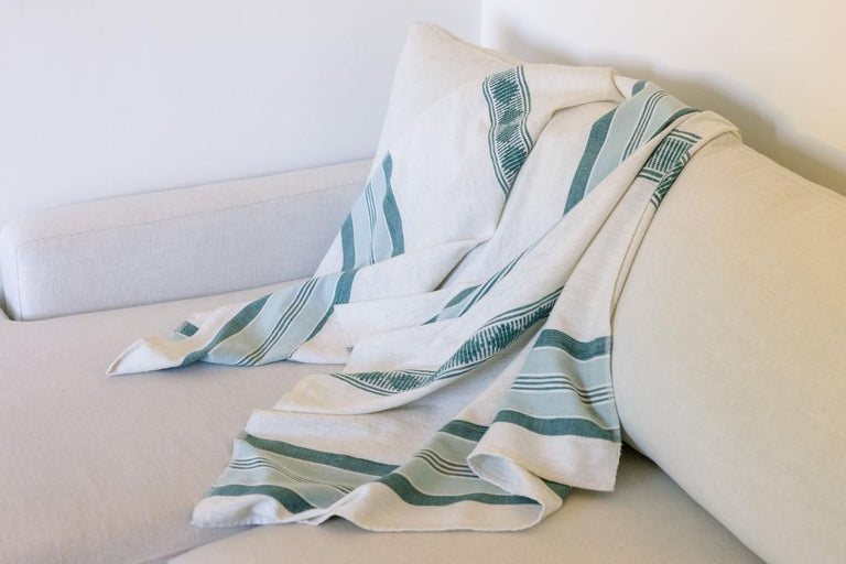 WEYRA HANDWOVEN ETHIOPIAN COTTON BEACH TOWEL | BATH