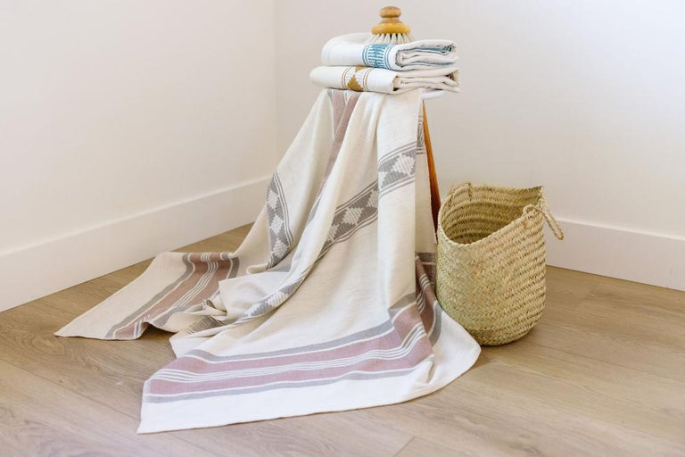 WEYRA HANDWOVEN ETHIOPIAN COTTON BEACH TOWEL | BATH