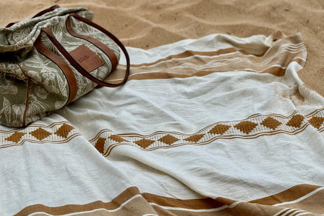 WEYRA HANDWOVEN ETHIOPIAN COTTON BEACH TOWEL | BATH