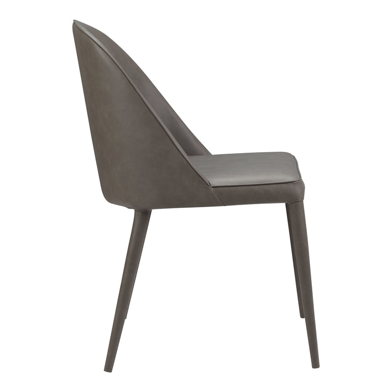 BURTON DINING CHAIR DARK TEAL VEGAN LEATHER - SET OF TWO
