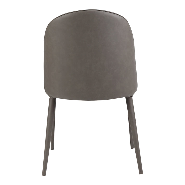BURTON DINING CHAIR DARK TEAL VEGAN LEATHER - SET OF TWO