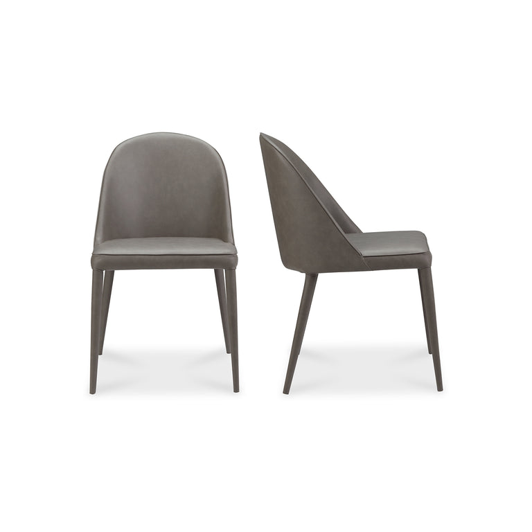BURTON DINING CHAIR DARK TEAL VEGAN LEATHER - SET OF TWO