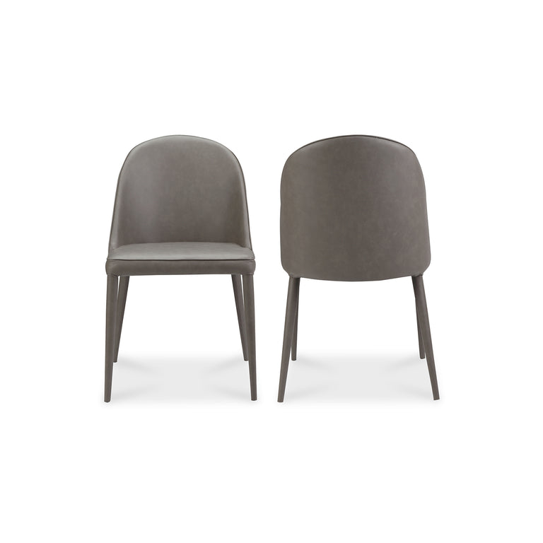 BURTON DINING CHAIR DARK TEAL VEGAN LEATHER - SET OF TWO