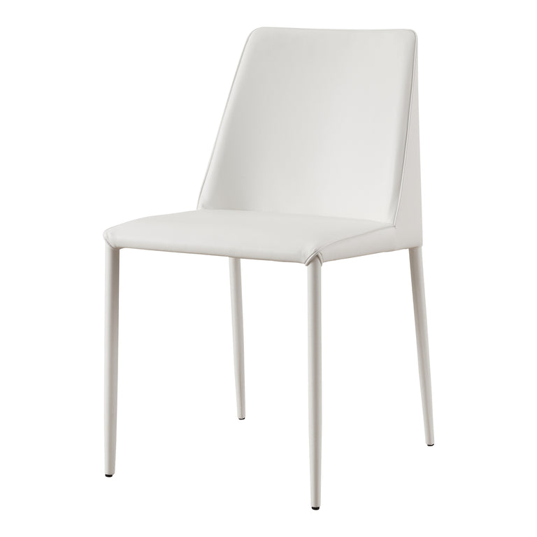 NORA DINING CHAIR BLACK VEGAN LEATHER - SET OF TWO
