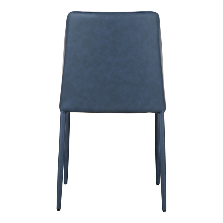 NORA DINING CHAIR BLACK VEGAN LEATHER - SET OF TWO