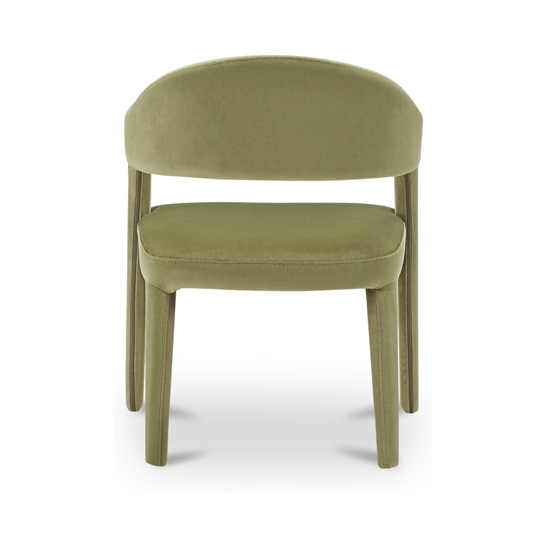 MARTENS DINING CHAIR GREEN VELVET