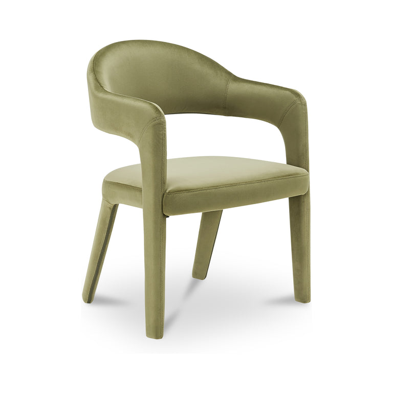 MARTENS DINING CHAIR GREEN VELVET