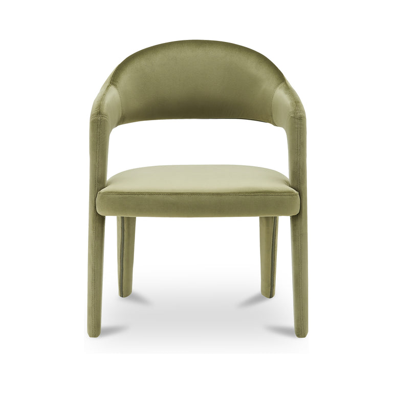 MARTENS DINING CHAIR GREEN VELVET