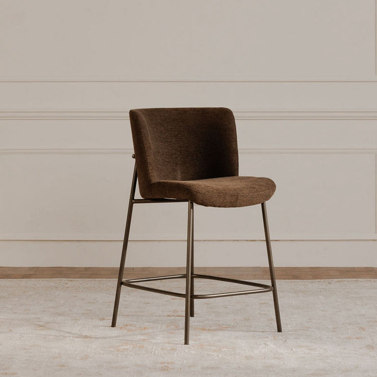 EARLY BAR STOOL DARK BROWN