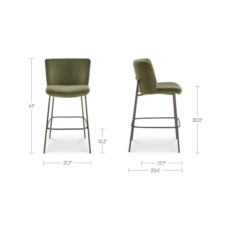 EARLY BAR STOOL DARK BROWN