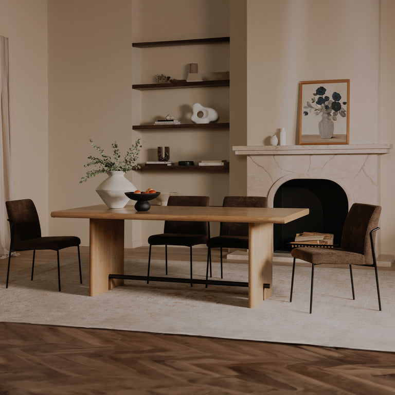 DANNY DINING CHAIR DARK BROWN - SET OF TWO