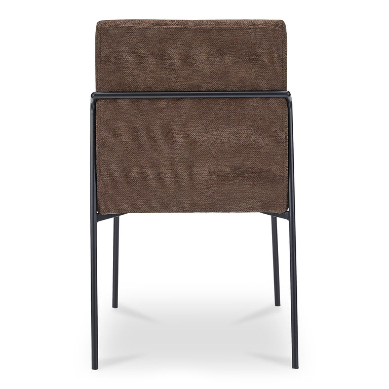 DANNY DINING CHAIR DARK BROWN - SET OF TWO
