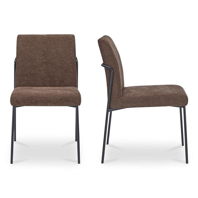 DANNY DINING CHAIR DARK BROWN - SET OF TWO