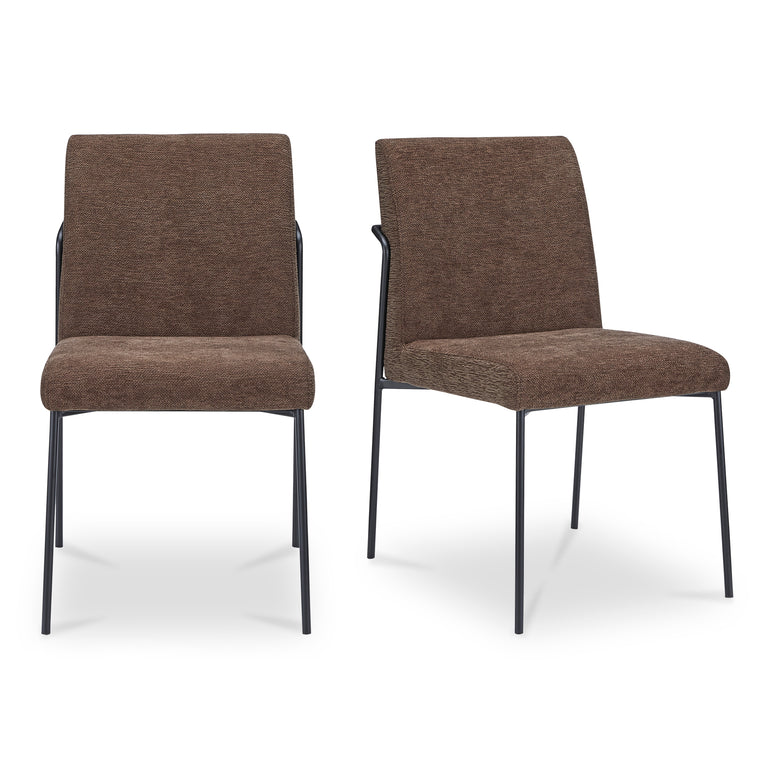 DANNY DINING CHAIR DARK BROWN - SET OF TWO