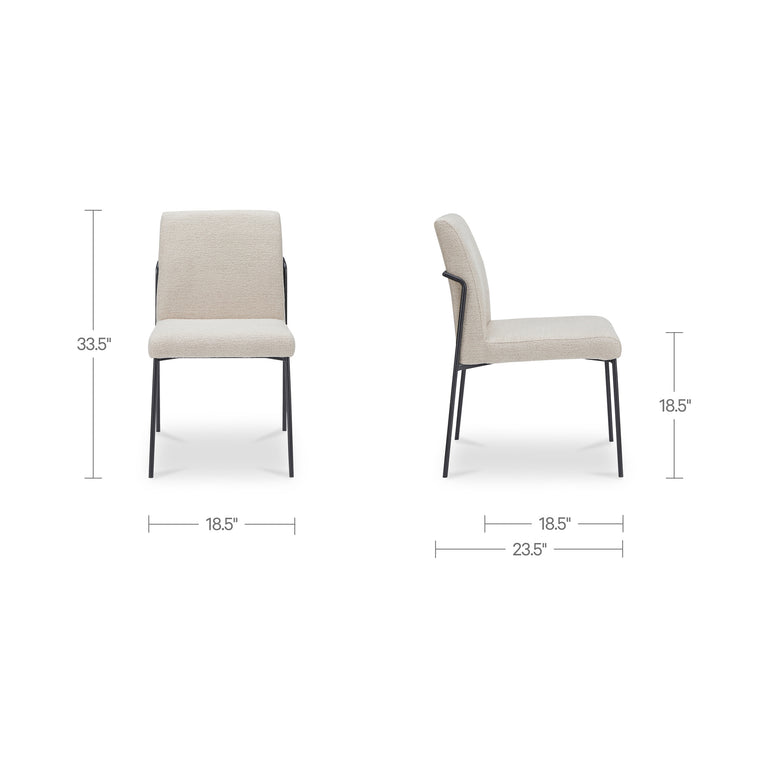 DANNY DINING CHAIR DARK BROWN - SET OF TWO