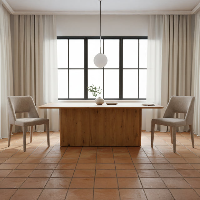 JOYCE DINING CHAIR LIGHT BROWN-SET OF TWO