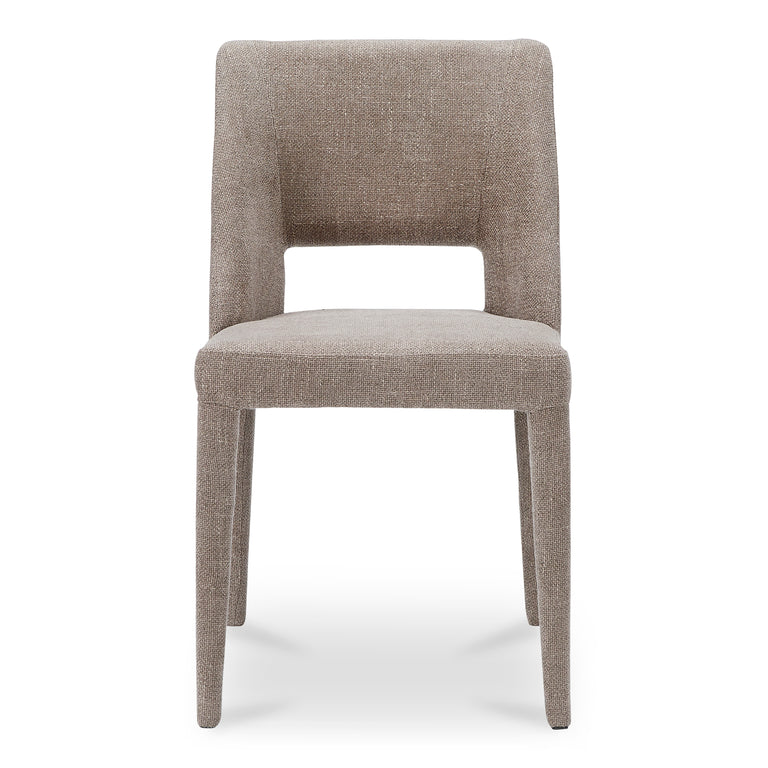 JOYCE DINING CHAIR LIGHT BROWN-SET OF TWO