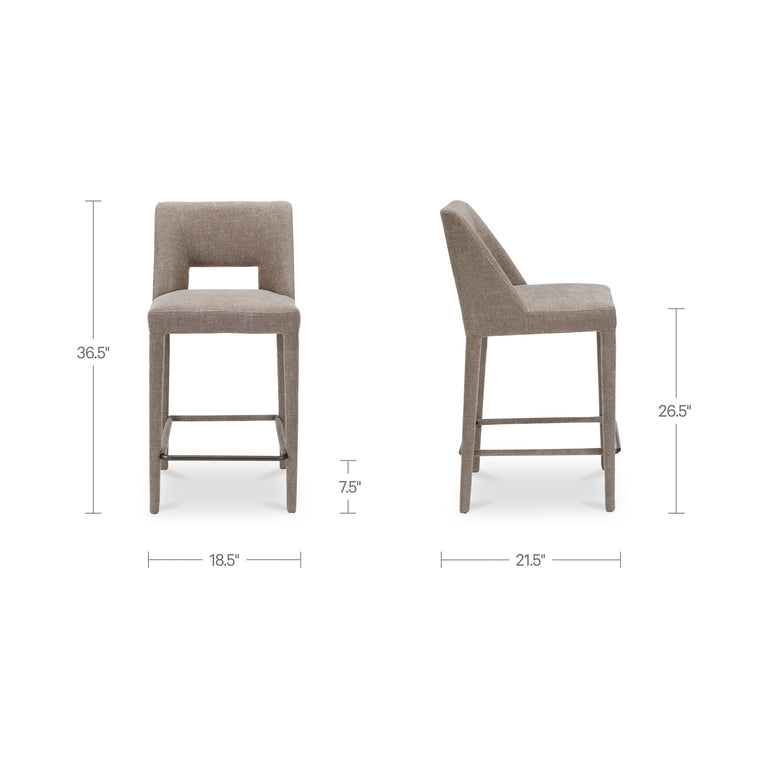 JOYCE COUNTER STOOL LIGHT BROWN