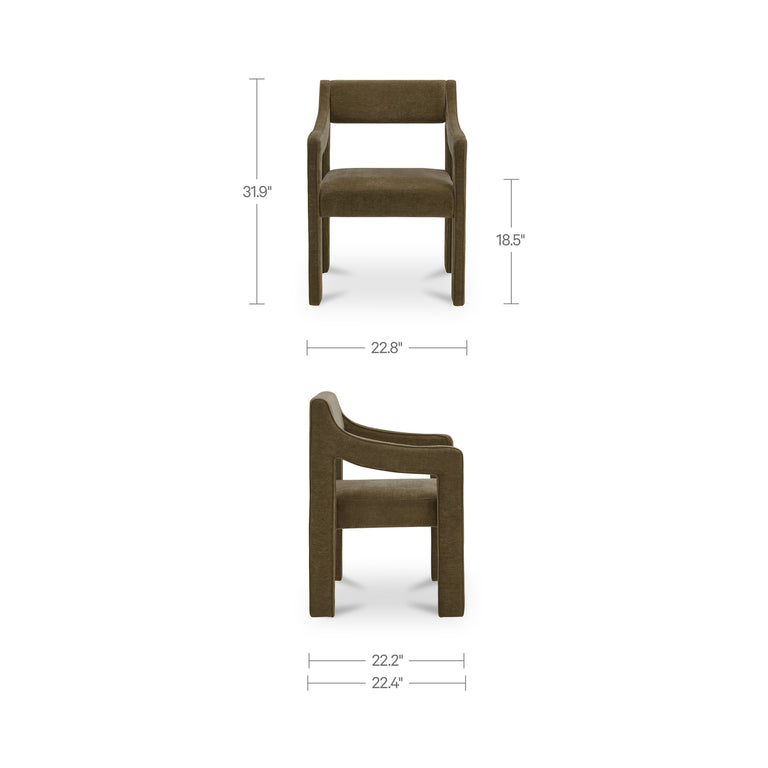 ELISE DINING CHAIR CEDAR GREEN