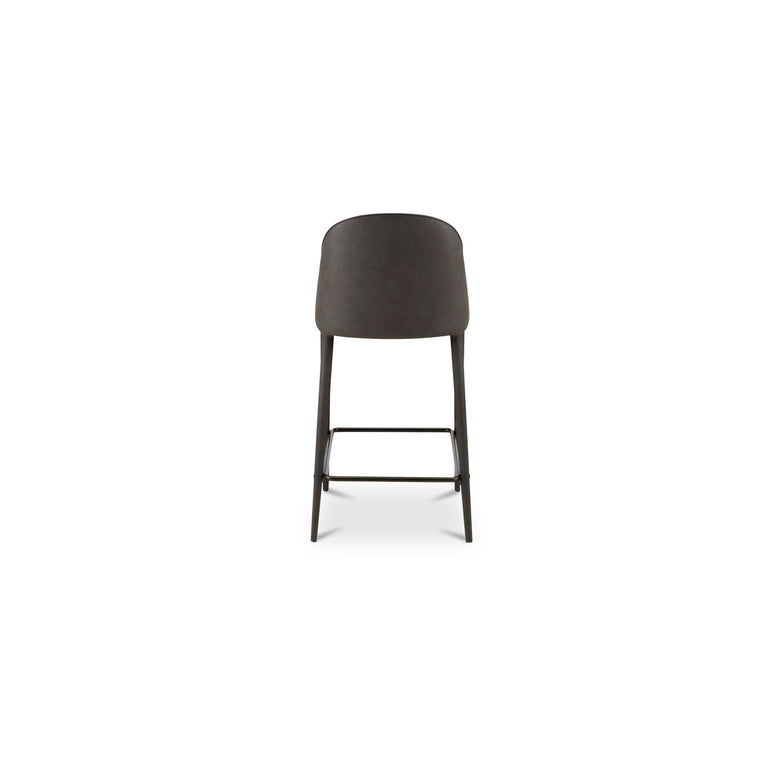 BURTON COUNTER STOOL DARK TEAL VEGAN LEATHER