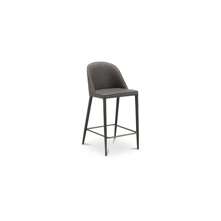 BURTON COUNTER STOOL DARK TEAL VEGAN LEATHER