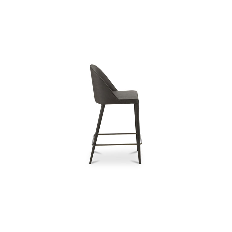 BURTON COUNTER STOOL DARK TEAL VEGAN LEATHER