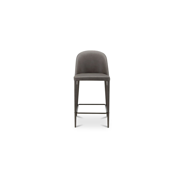 BURTON COUNTER STOOL DARK TEAL VEGAN LEATHER