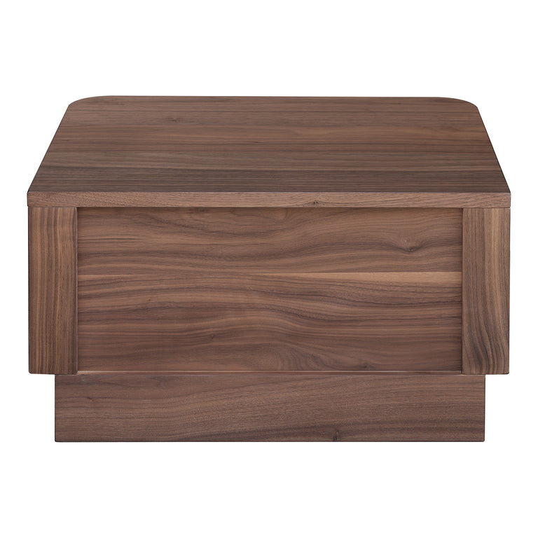 ROUND OFF SMALL NIGHTSTAND LIGHT OAK BROWN
