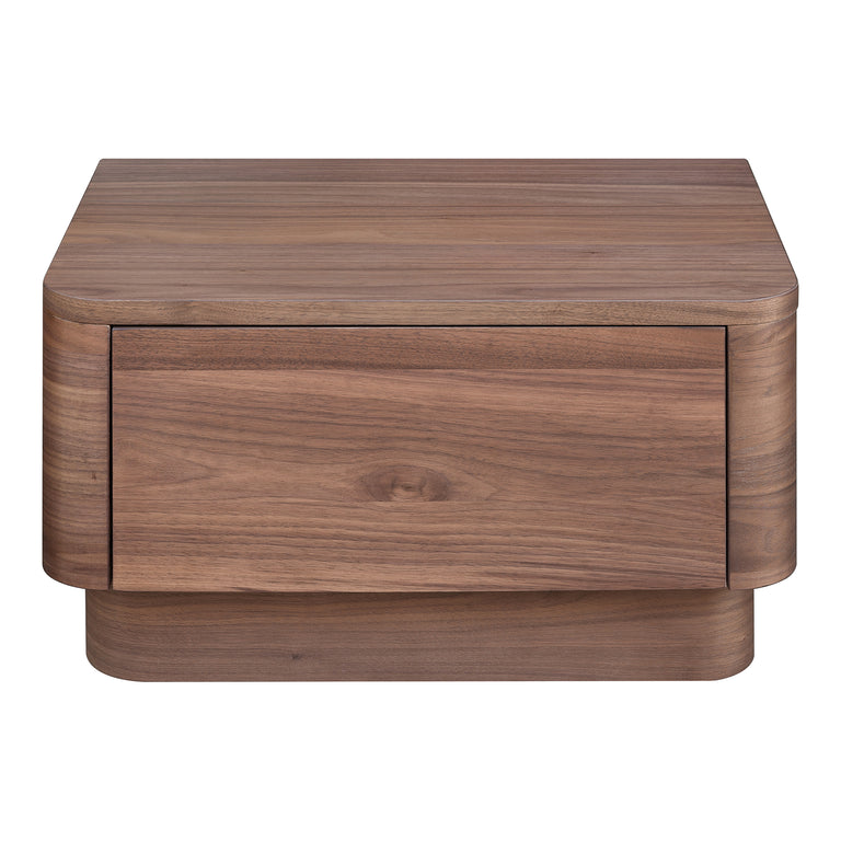 ROUND OFF SMALL NIGHTSTAND LIGHT OAK BROWN