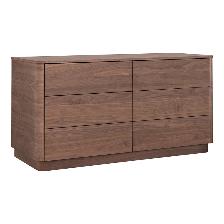 ROUND OFF DRESSER LIGHT OAK BROWN