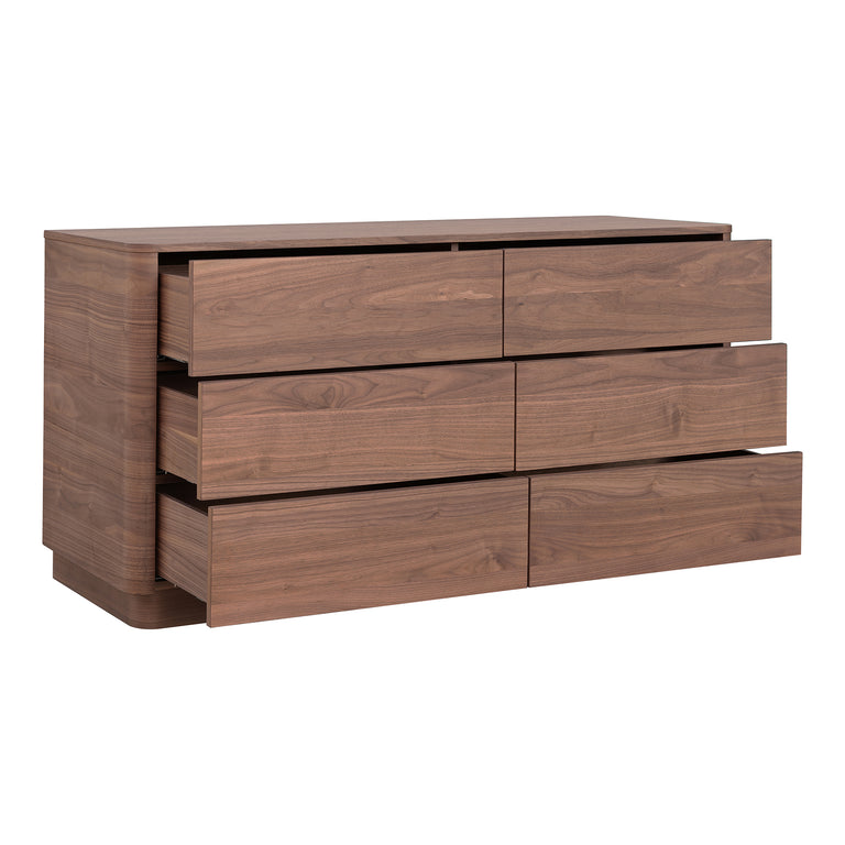 ROUND OFF DRESSER LIGHT OAK BROWN