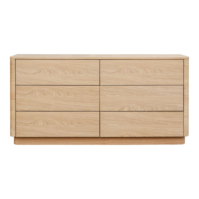 ROUND OFF DRESSER LIGHT OAK BROWN