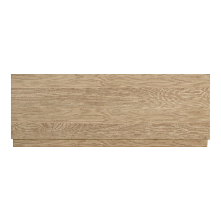 ROUND OFF KING BED LIGHT OAK BROWN