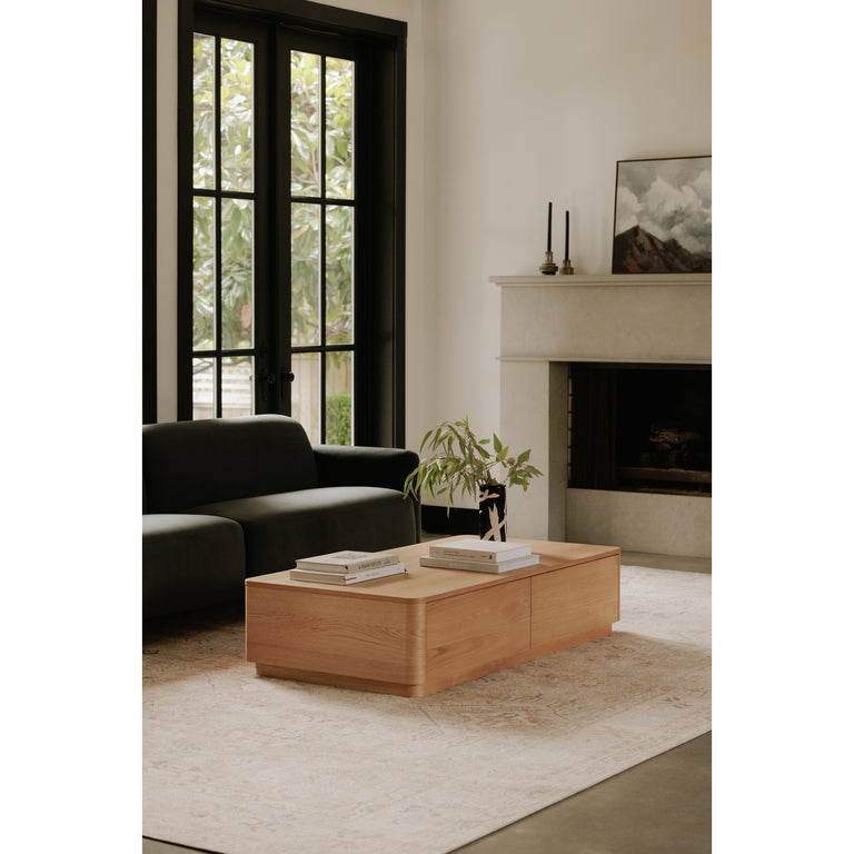 ROUND OFF COFFEE TABLE NATURAL OAK
